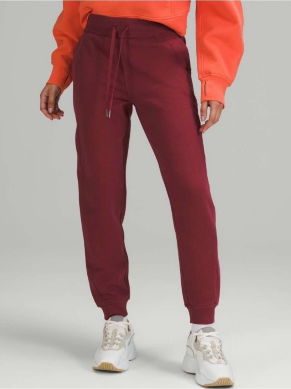 Lululemon Scuba High-Rise Red Jogger Pants Size 6